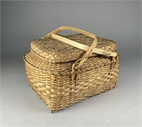 Antique Native American Sewing or Picnic Basket