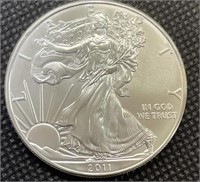 2011 Uncirculated 1 Oz  American Silver Eagle