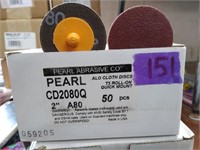 50-pc Pearl Abrasive ALO Cloth Disc 2" A80 Grit