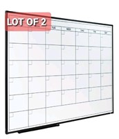 Lot of 2, Lockways Dry Erase Calendar Whiteboard -