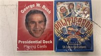 2 sealed political 2000 playing cards