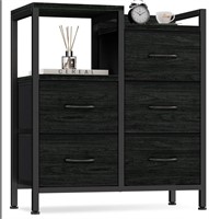 Furnulem Dresser for Bedroom with 5 Fabric Drawers