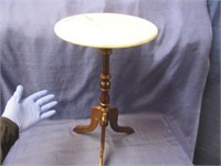 small marble top stand (23in tall)