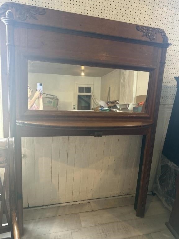 Vintage mirrored Mantle… approx Antique f