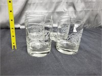 4 Piece Horchow Collection Bar Glasses