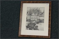 An Antique Etching by German Listed Artist