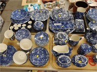 Approx. 88 Pcs. of Calico Burleigh Staffordshire