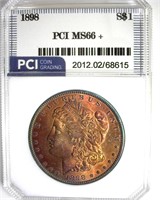 1898 Morgan MS66+ LISTS $975