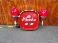 Old Milwaukee on Tap Light 27x17in. Lights Up