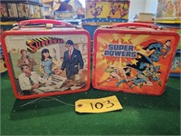 Superman DC metal lunch boxes