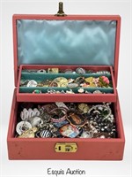 Vintage Jewelry Box full of Jewelry