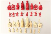 Mid 19th Century Ivory Chess Set,