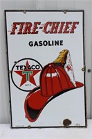 Fire Chief gasoline Texaco- porclain (1945)