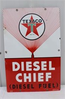 Texaco Diesel Chief- porclain (1949)SS-18"x12"