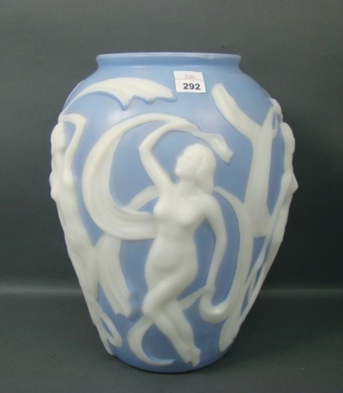 Phoenix Powder Blue/ Milk Glass #2536 Dancing...