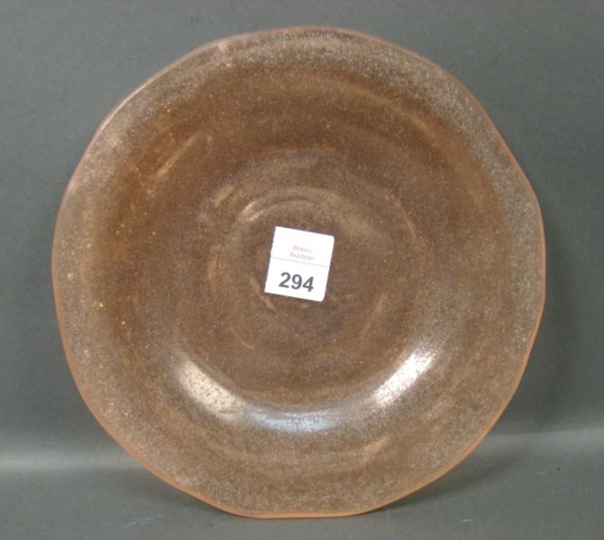 Consolidated Odd pink/ Textured Catalonian Plate.