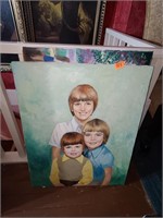 Oil Portrait Paintings 2 pcs