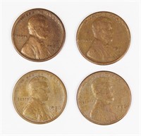 (4) 1926-S LINCOLN CENTS