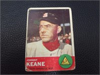 1963 TOPPS #166 JOHNNY KEANE CARDINALS