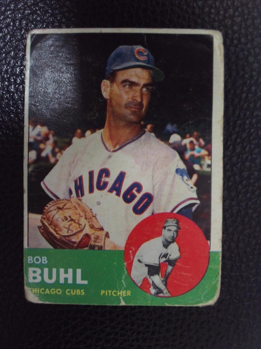 1963 TOPPS #175 BOB BUHL CHICAGO CUBS