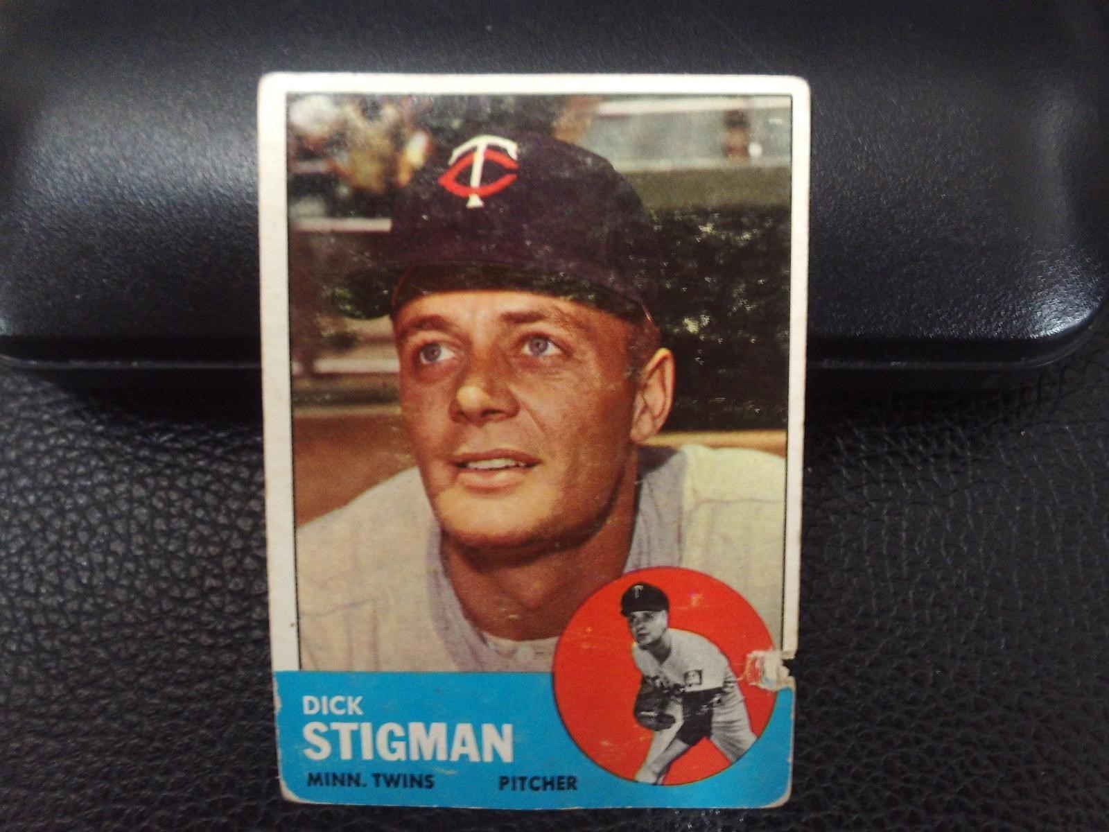 1963 TOPPS #89 DICK STIGMAN TWINS VINTAGE