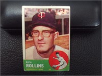 1963 TOPPS #110 RICH ROLLINS TWINS VINTAGE