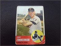 1963 TOPPS #186 JERRY ZIMMERMAN TWINS