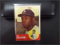 1963 TOPPS #80 JIM GILLIAM DODGERS VINTAGE