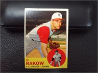 1963 TOPPS #82 ED RAKOW ATHLETICS VINTAGE