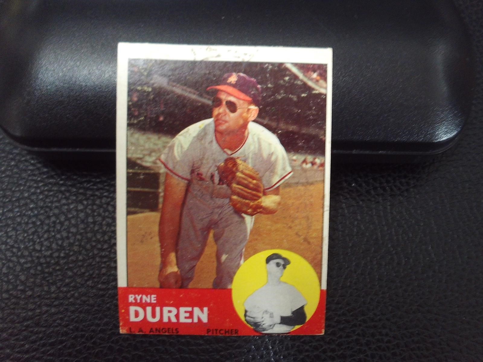 1963 TOPPS #17 RYNE DUREN ANGELS VINTAGE