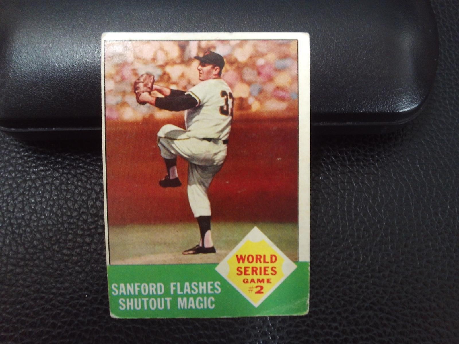 1963 TOPPS #143 1962 WORLD SERIES GAME 2