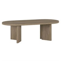 48 Antiqued Gray Oak Coffee Table by E&Z