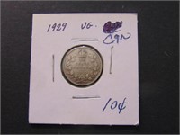 1929 Canadian 10 Cent Coin
