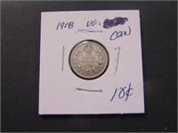 1918 Canadian 10 Cent Coin