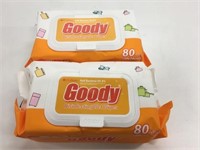 2 Packs Goody Disinfecting Wet Wipes