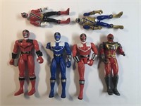 6 Power Ranger Action Figures