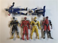 6 Power Ranger Action Figures