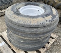 Set of (2) 14L-16.1SL Implement Tires and Rims
