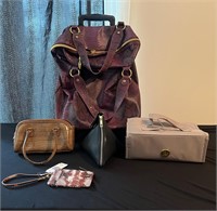 misc suitcase, purses, wallet