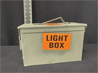 Vintage M282 Military Metal Ammo Box