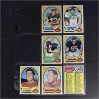1970 Topps Football Cards 27 different in 9 sleeve