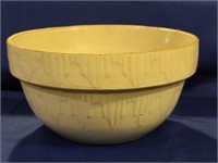 Antique English Stoneware Mixing Bowl - Cracked