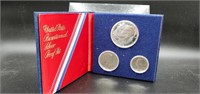 1976 BICENTENNIAL 3 PC. Silver Proof Set