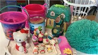 Kids Laundry Basket, Pails, Hello Kitty, Doll