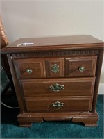 Pair of Twin Beds, Box Springs, Matresses, & Night