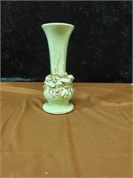 McCoy vase with green baby birds approx 8 inches