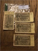 (4) 1937 Foreign Currency Notes