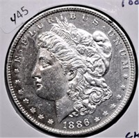 1886 MORGAN DOLLAR CHOICE BU