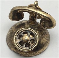 Sterling Silver Telephone Charm