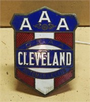 Antique Cleveland A A A Metal Plaque Ad-seal